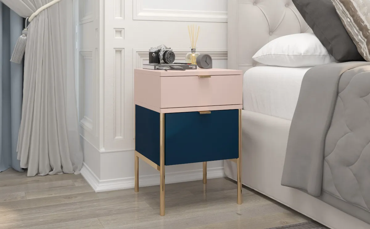 Szafki nocne w stylu glamour Szafki nocne w stylu glamour