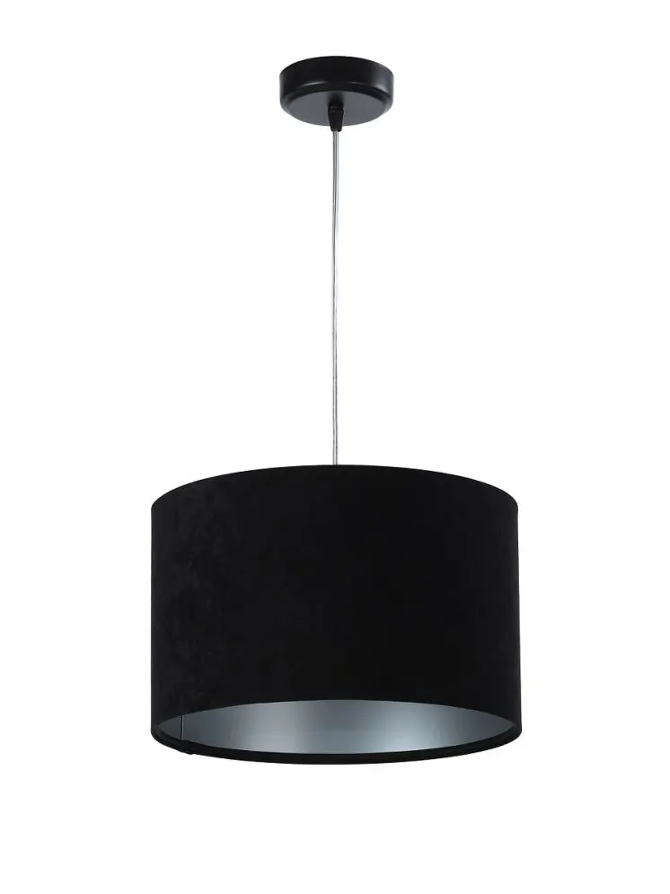 Lampa wisząca HOME 30 czarna/srebrna ręcznie robiona do jadalni | MIRAT. w stylu kolekcja