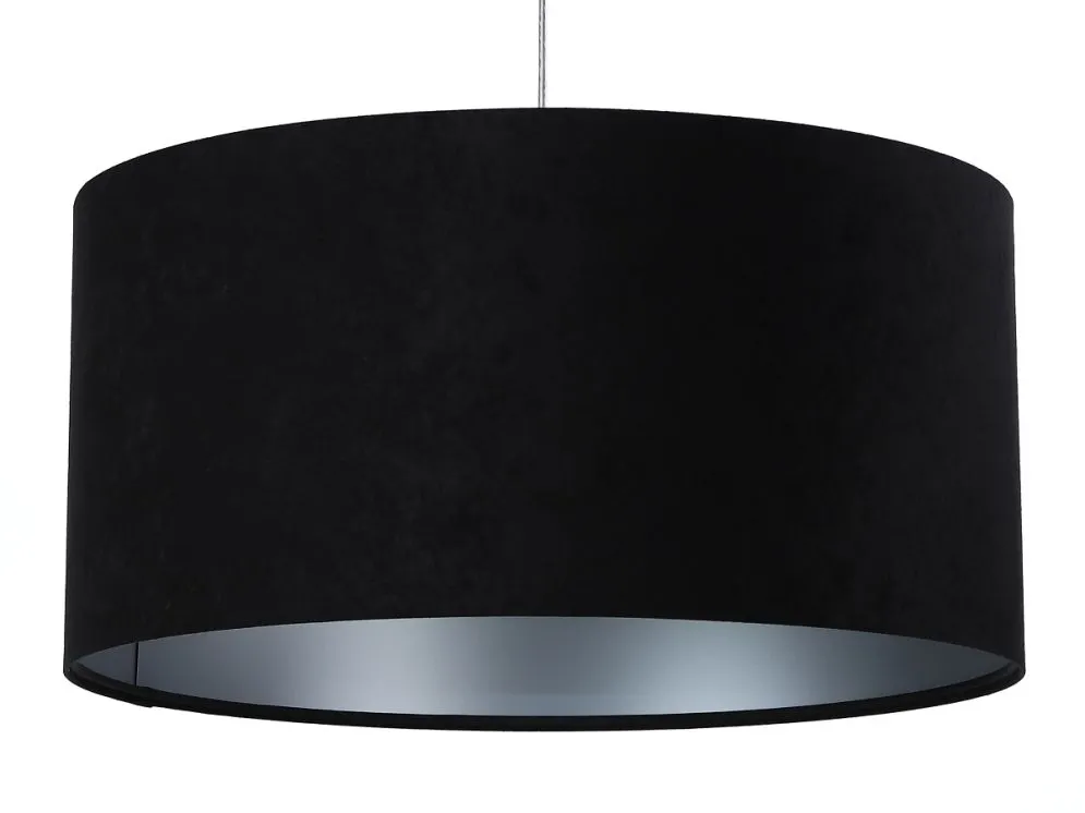 Lampa wisząca HOME 50 czarna/srebrna w stylu glamour | MIRAT. w stylu  kolekcja