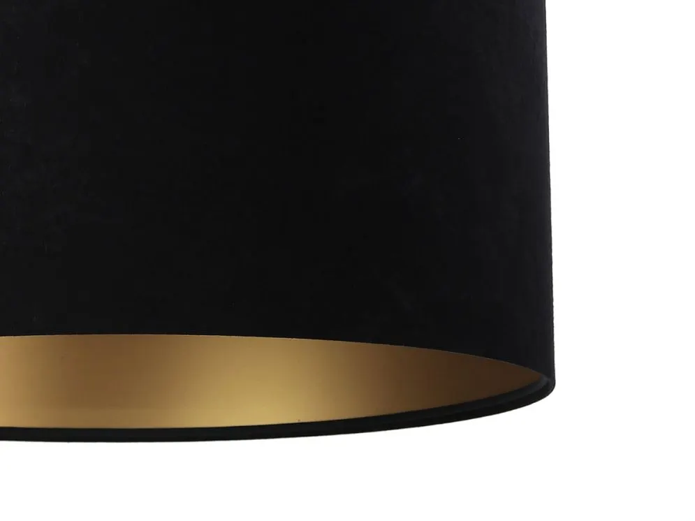 Lampa wisząca HOME 50 czarna/złota welurowa ręcznie robiona | MIRAT. w stylu  kolekcja