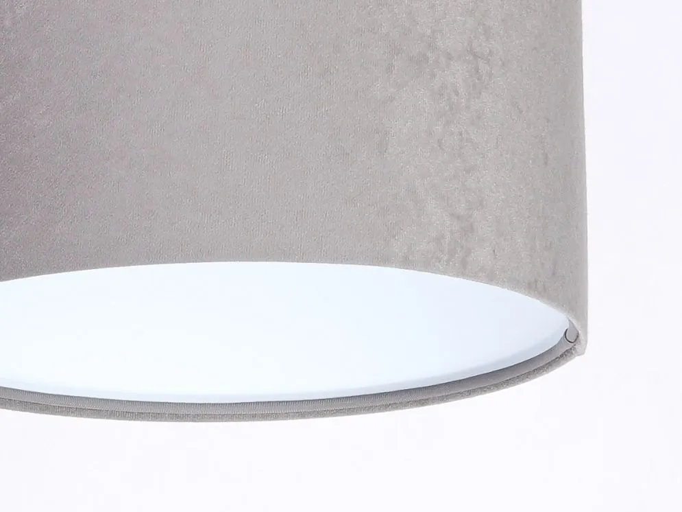 Lampa wisząca HOME 30 szara/biała ręcznie robiona welurowa | MIRAT. w stylu  kolekcja