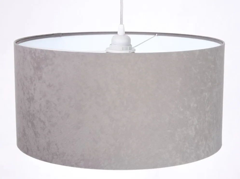 Lampa wisząca HOME 30 szara/biała ręcznie robiona welurowa | MIRAT. w stylu  kolekcja
