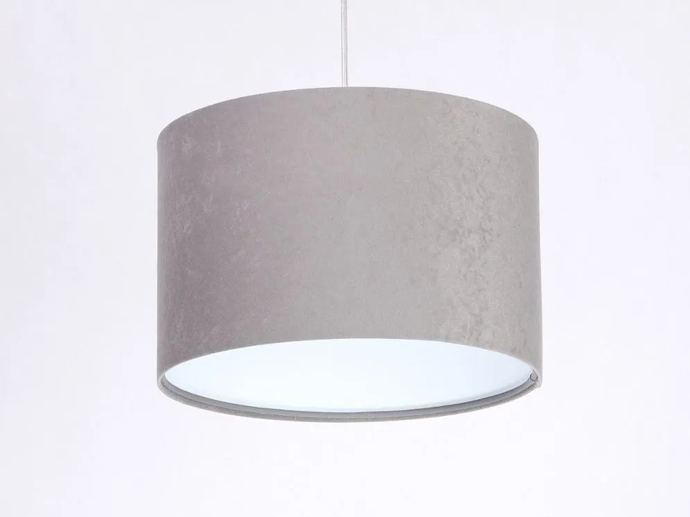 Lampa wisząca HOME 30 szara/biała ręcznie robiona welurowa | MIRAT. w stylu  kolekcja