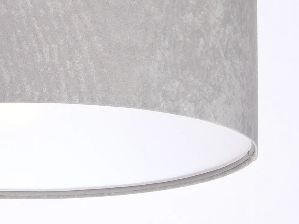 Lampa wisząca HOME 50 szara/biała nowoczesna welurowa | MIRAT. w stylu kolekcja