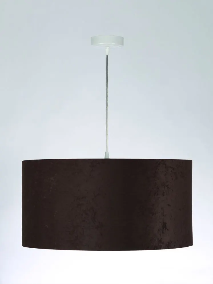 Lampa wisząca HOME 40 brązowa/biała walec do jadalni | MIRAT. w stylu kolekcja
