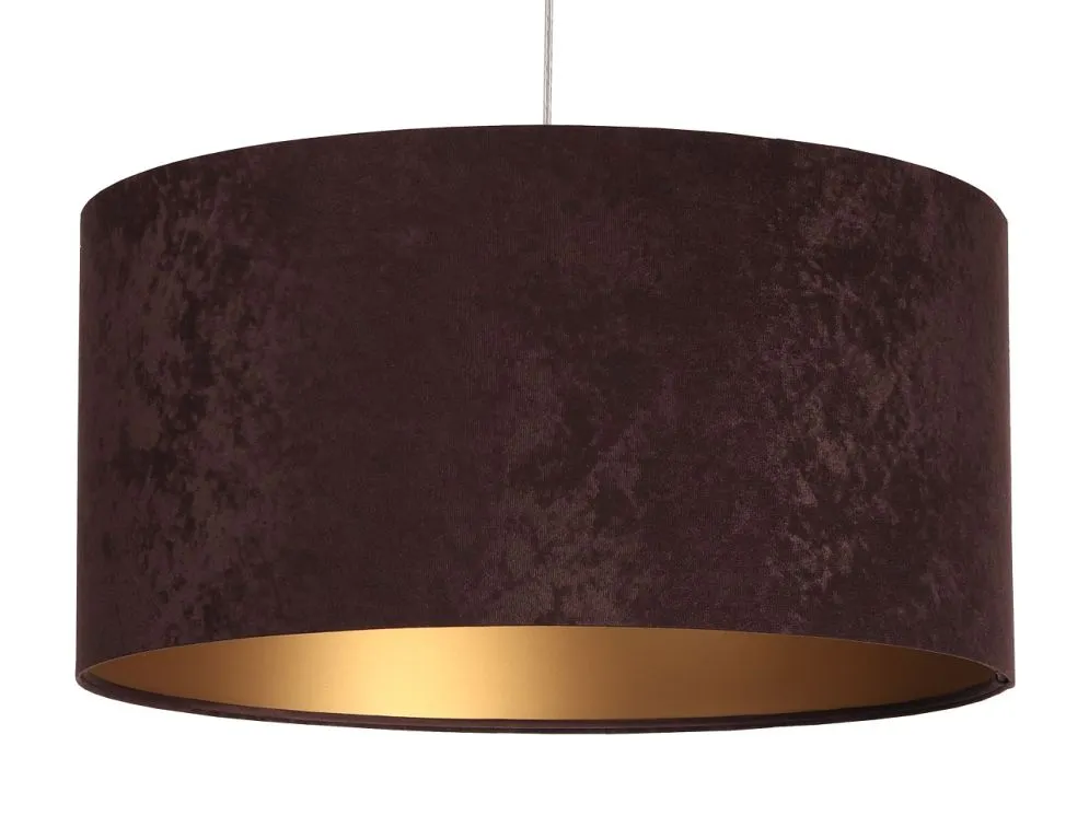 Lampa wisząca HOME 30 brązowa/złota w kształcie walca polskiej produkcji | MIRAT. w stylu  kolekcja