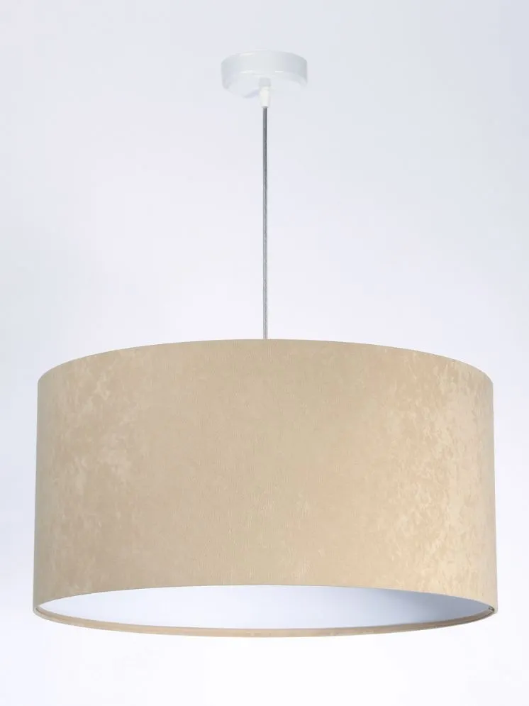 Lampa wisząca HOME 60 beżowa/biała duża nad stół do jadalni | MIRAT. w stylu  kolekcja