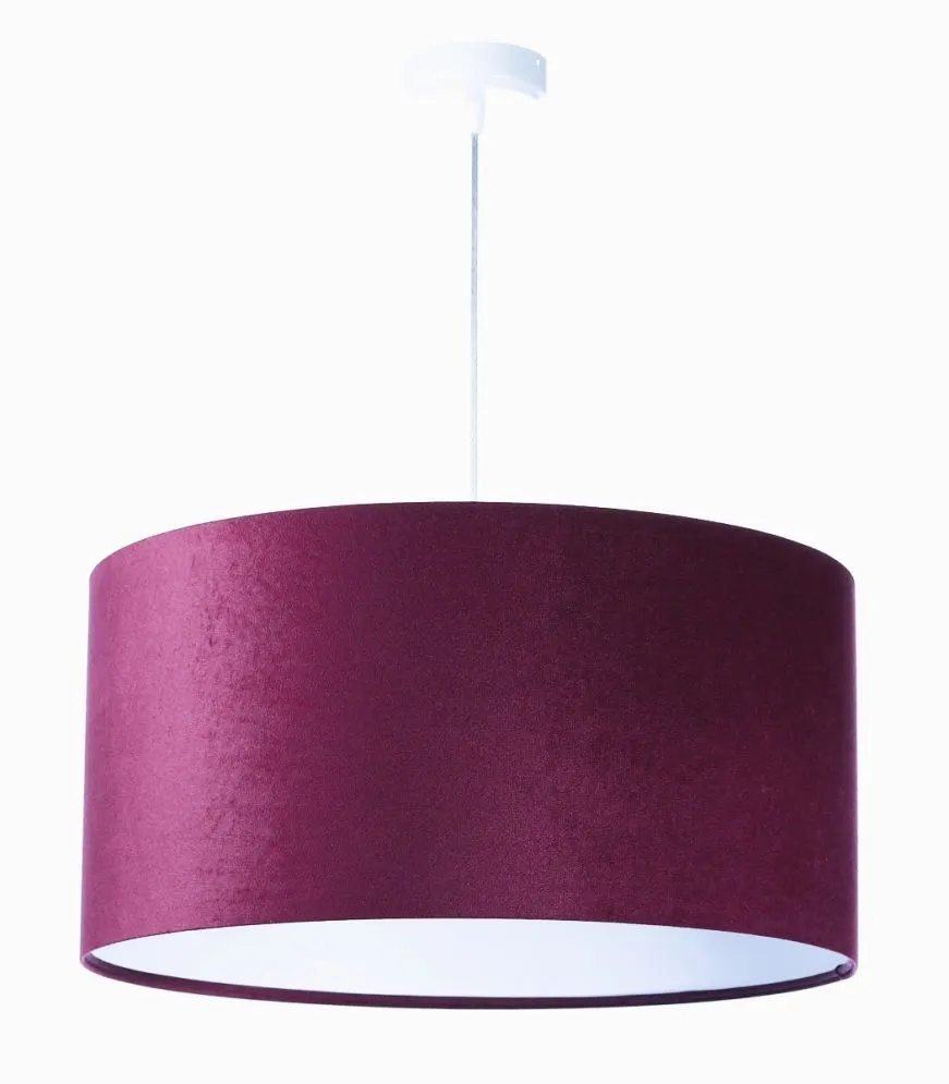 Lampa wisząca HOME 40 fioletowa/biała nowoczesna walec | MIRAT.