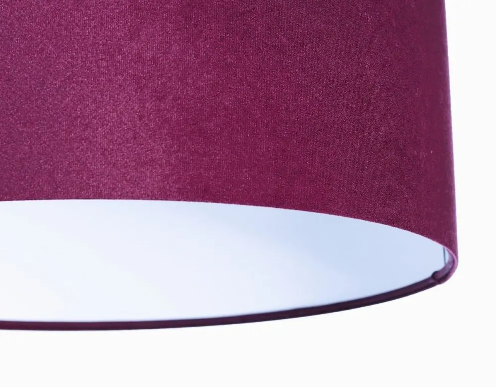 Lampa wisząca HOME 40 fioletowa/biała nowoczesna walec | MIRAT.