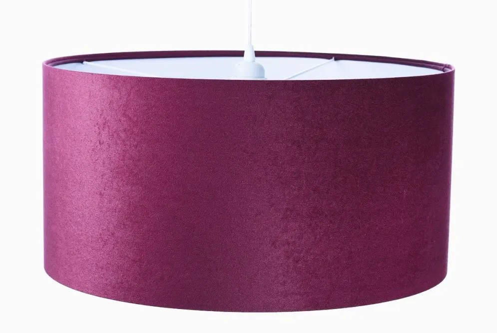 Lampa wisząca HOME 40 fioletowa/biała nowoczesna walec | MIRAT.
