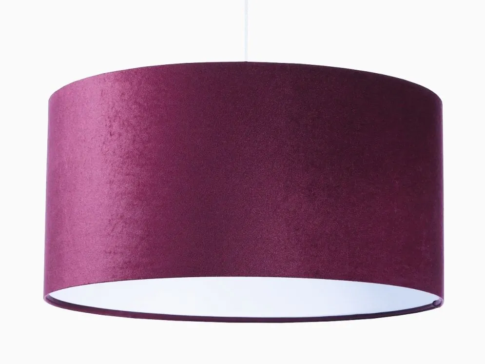 Lampa wisząca HOME 40 fioletowa/biała nowoczesna walec | MIRAT.