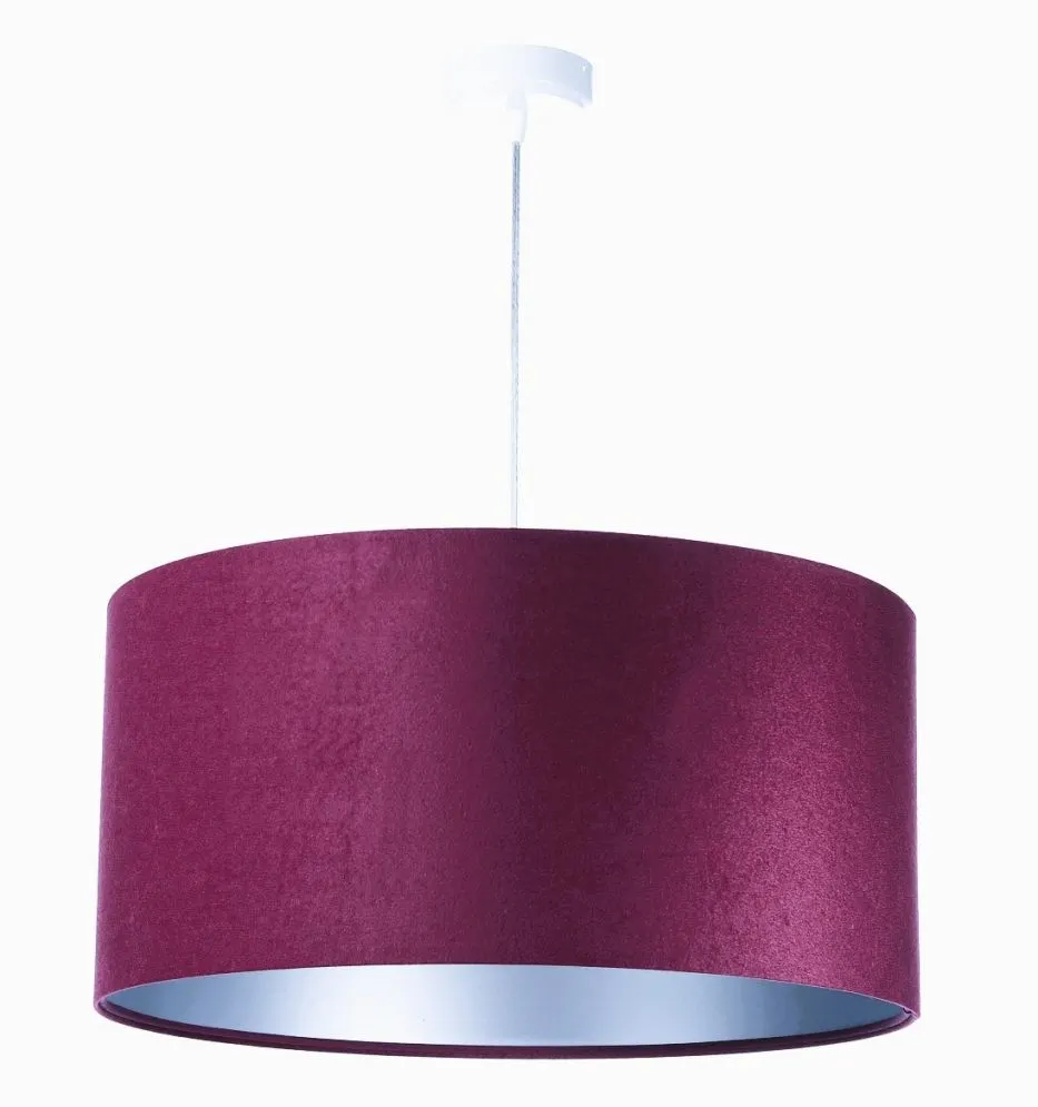 Lampa wisząca HOME 40 fioletowa/srebrna w stylu glamour | MIRAT.
