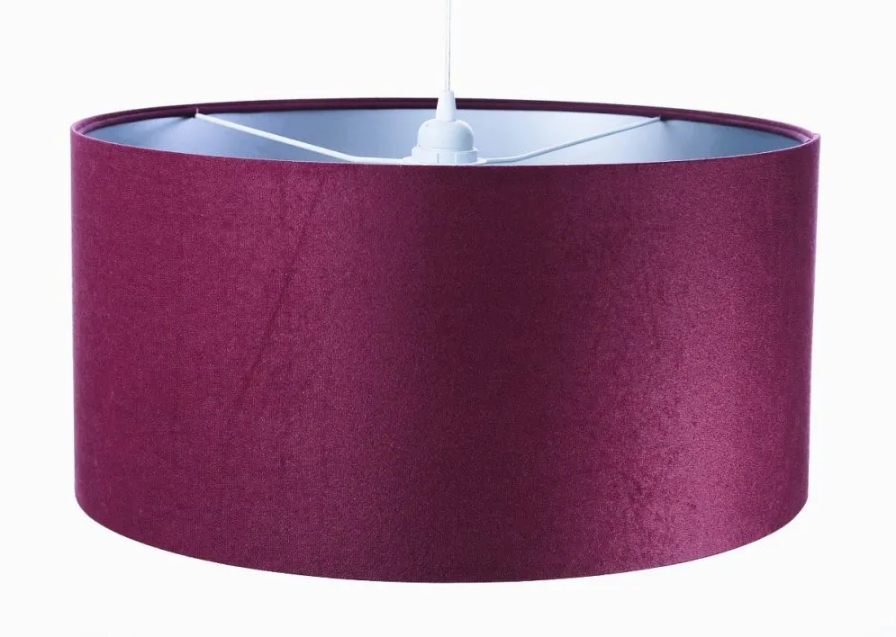 Lampa wisząca HOME 40 fioletowa/srebrna w stylu glamour | MIRAT.