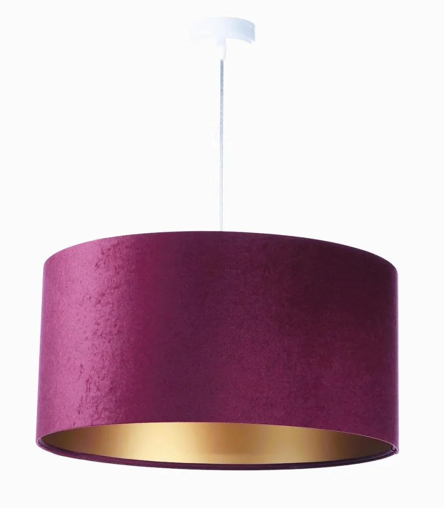 Lampa wisząca HOME 30 fioletowa/złota mała walec | MIRAT.
