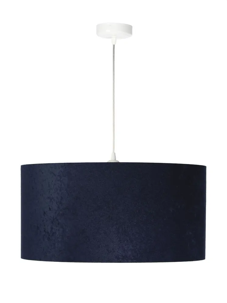 Lampa wisząca HOME 60 granatowa/biała w stylu glamour | MIRAT.