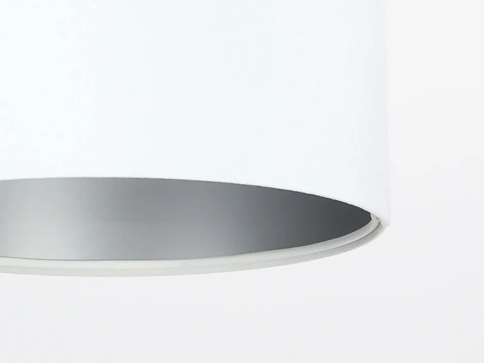 Lampa wisząca HOME 30 biała/srebrna polskiej produkcji nowoczesna | MIRAT.