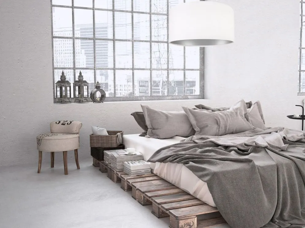 Lampa wisząca HOME 50 biała/srebrna nad stół do jadalni | MIRAT.