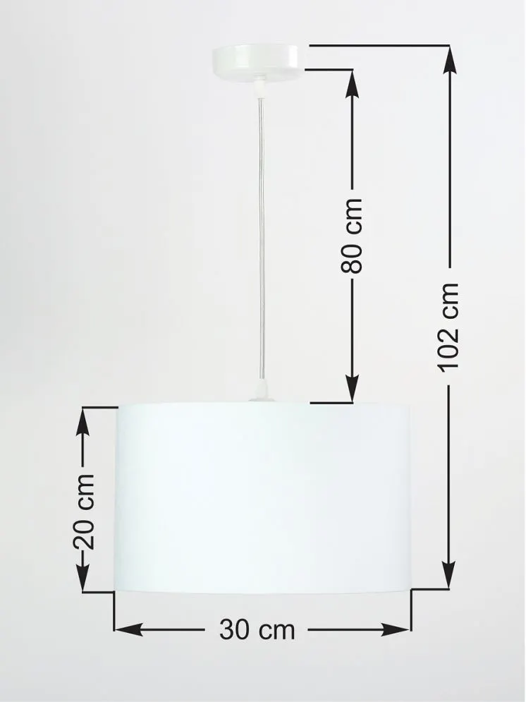 Lampa wisząca HOME 30 biała/złota mała nad stół | MIRAT.