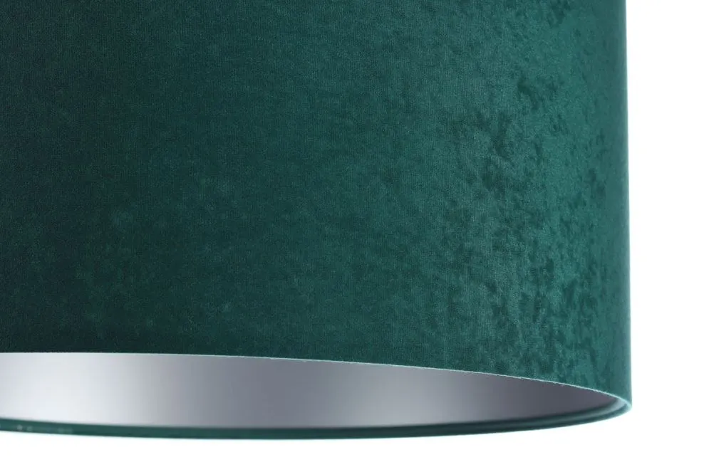 Lampa wisząca HOME 40 zielona/srebrna elegancka do jadalni | MIRAT.