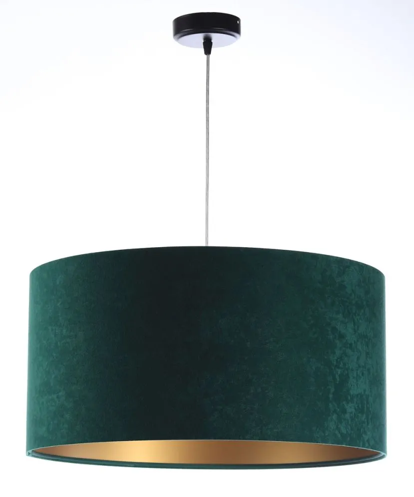 Lampa wisząca HOME 30 zielona/złota polskiej produkcji w stylu glamour | MIRAT.