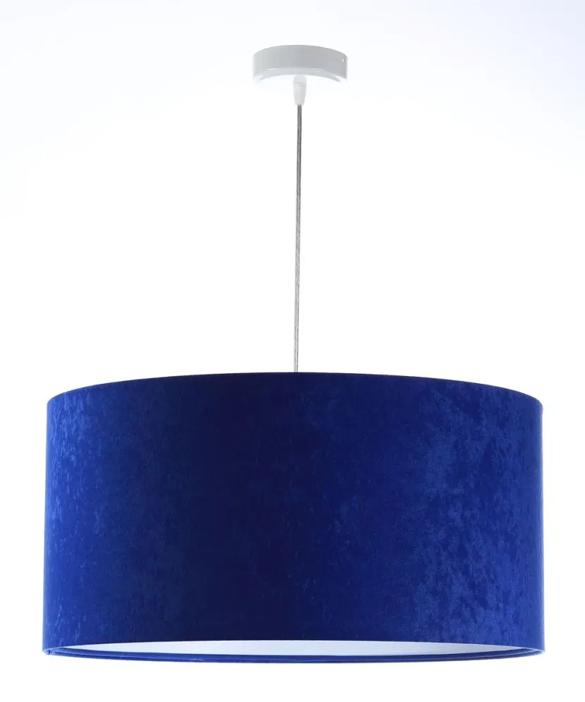 Lampa wisząca HOME 30 niebieska/biała walec nowoczesna | MIRAT.