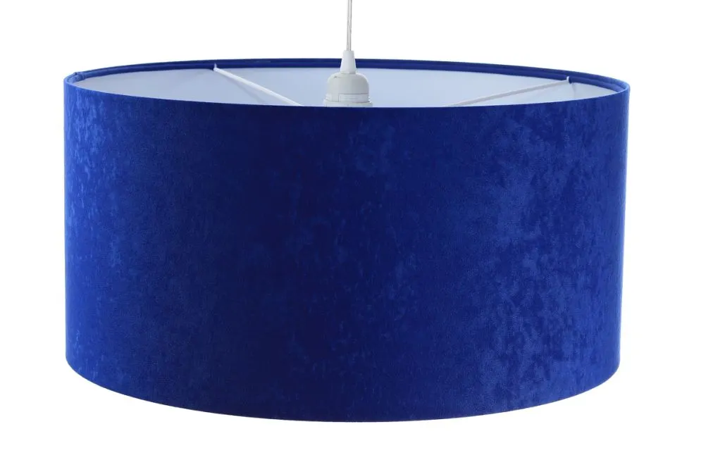 Lampa wisząca HOME 40 niebieska/biała polskiej produkcji do salonu | MIRAT.