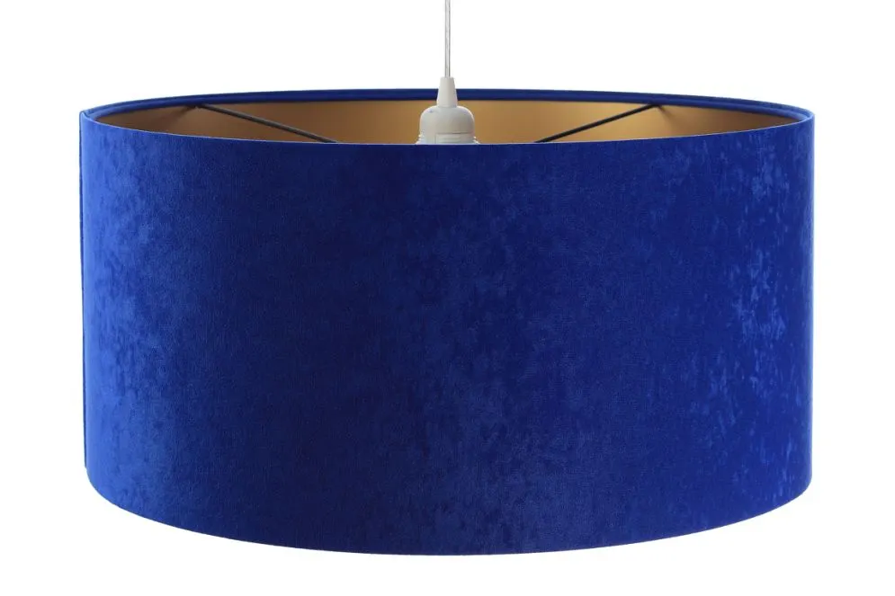 Lampa wisząca HOME 50 niebieska/złota w stylu glamour | MIRAT.