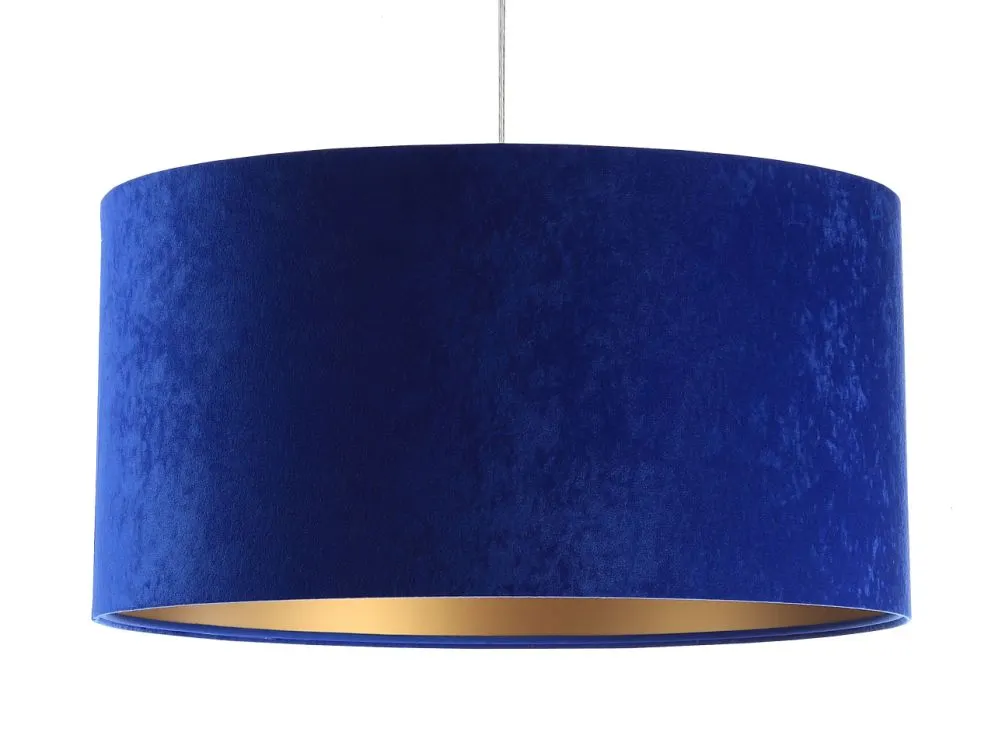 Lampa wisząca HOME 50 niebieska/złota w stylu glamour | MIRAT.