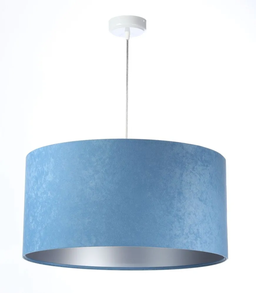 Lampa wisząca HOME 30 błękitna/srebrna do jadalni nowoczesna | MIRAT.