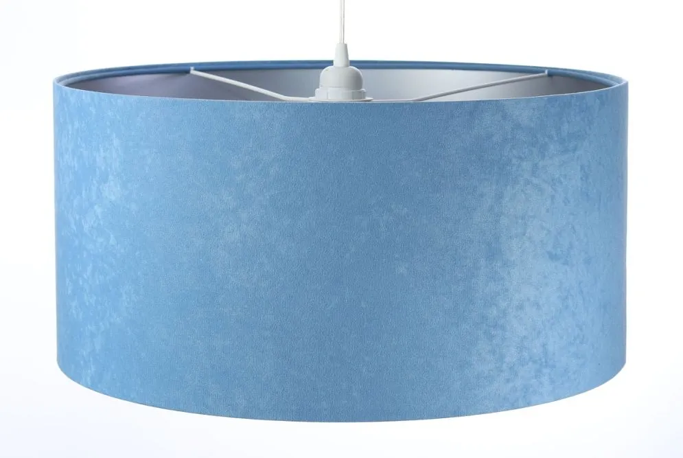 Lampa wisząca HOME 30 błękitna/srebrna do jadalni nowoczesna | MIRAT.