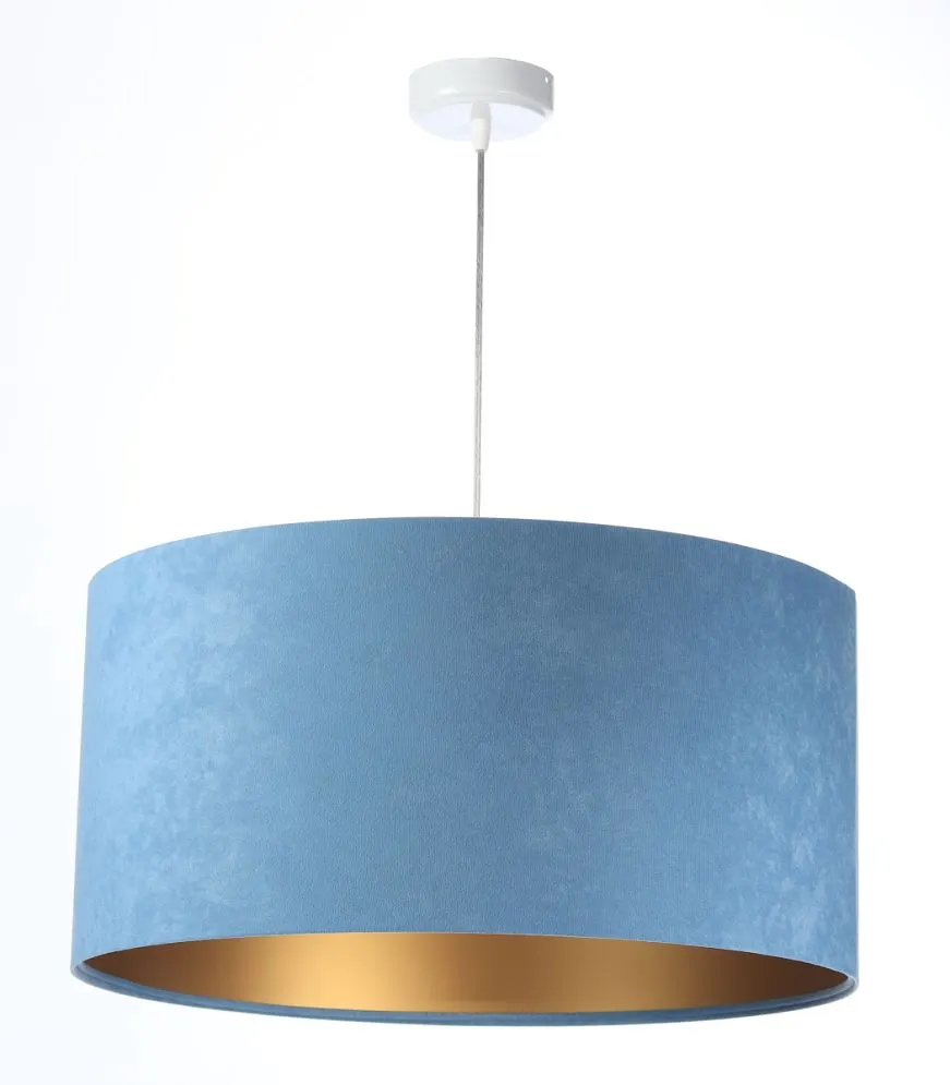 Lampa wisząca HOME 30 błękitna/złota mała nad stół | MIRAT. w stylu  kolekcja