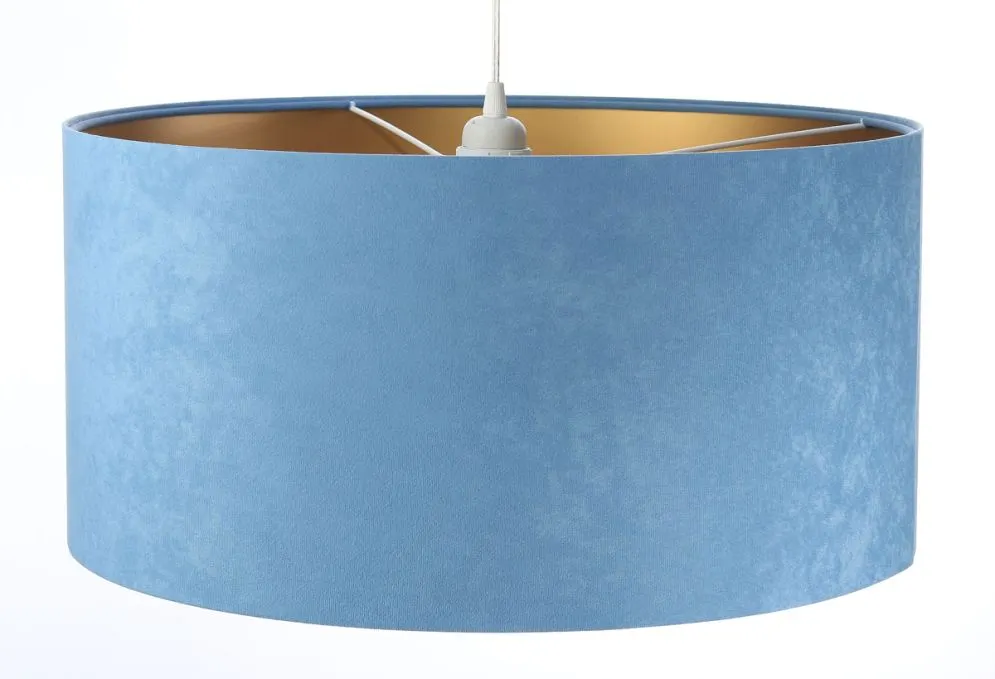 Lampa wisząca HOME 40 błękitna/złota w stylu glamour | MIRAT. w stylu kolekcja