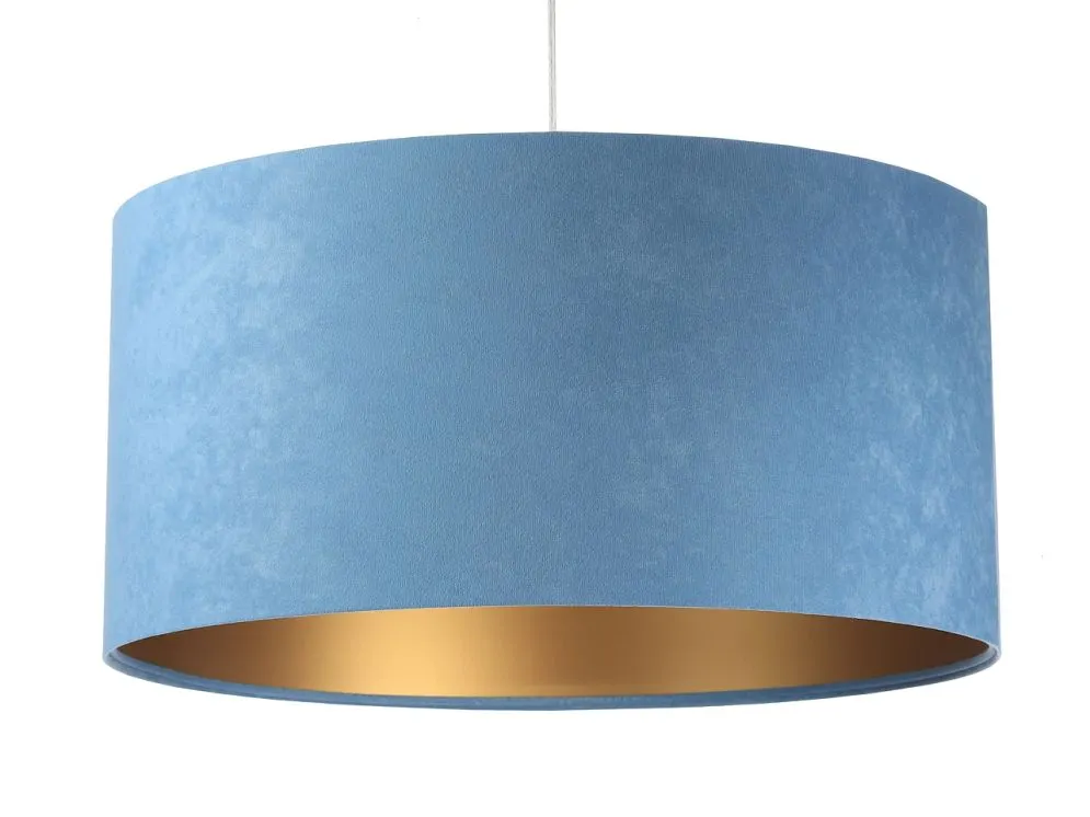 Lampa wisząca HOME 40 błękitna/złota w stylu glamour | MIRAT. w stylu kolekcja