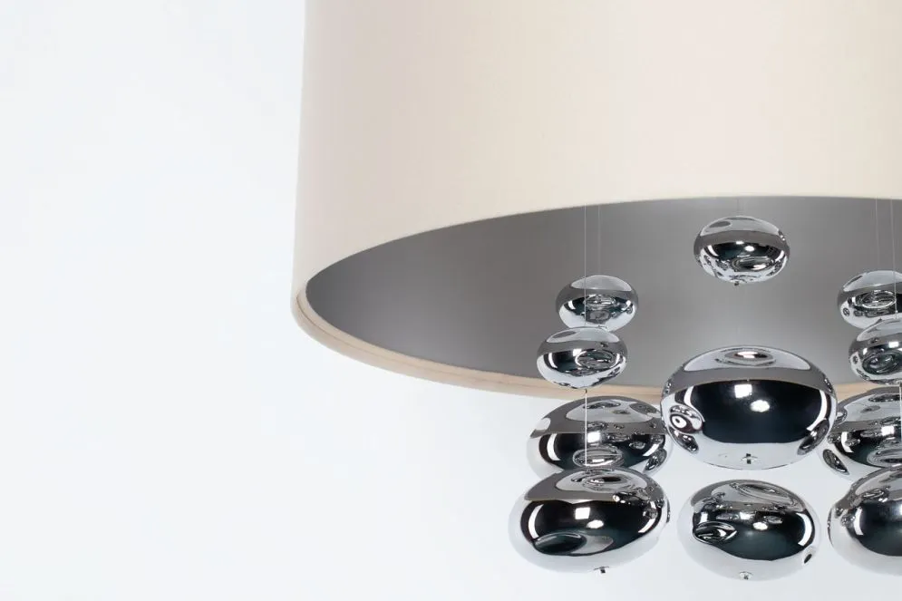 Lampa wisząca BUBBLE LIGHT 60cm kremowa satynowa I sklep meblowy MIRAT.  kolekcja ball