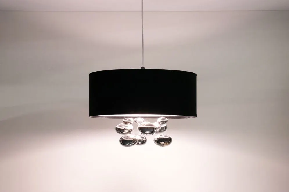 Lampa wisząca BUBBLE LIGHT 40cm czarna nad stół I sklep meblowy MIRAT.