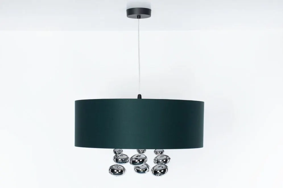 Lampa wisząca BUBBLE LIGHT 60cm zielona walcowata I sklep meblowy MIRAT.