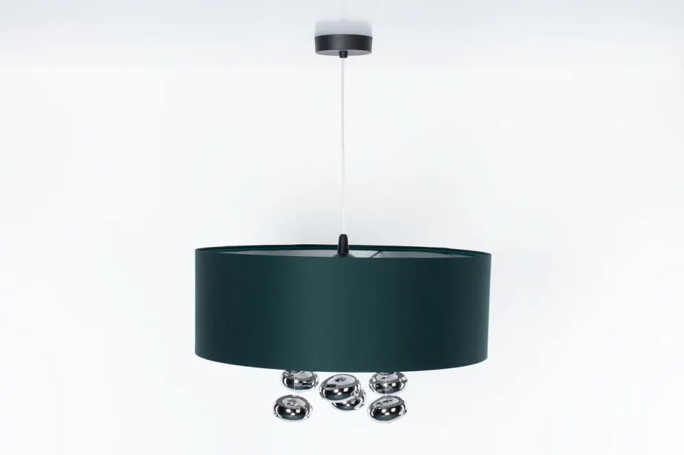 Lampa wisząca BUBBLE LIGHT 60cm zielona walcowata I sklep meblowy MIRAT.