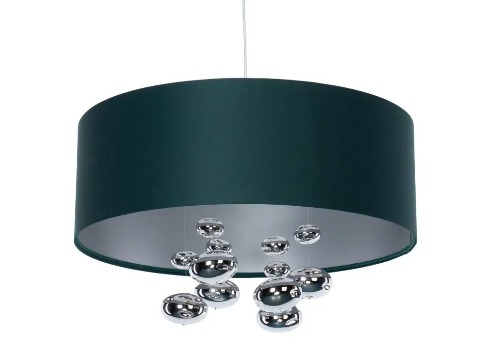 Lampa wisząca BUBBLE LIGHT 60cm zielona walcowata I sklep meblowy MIRAT.