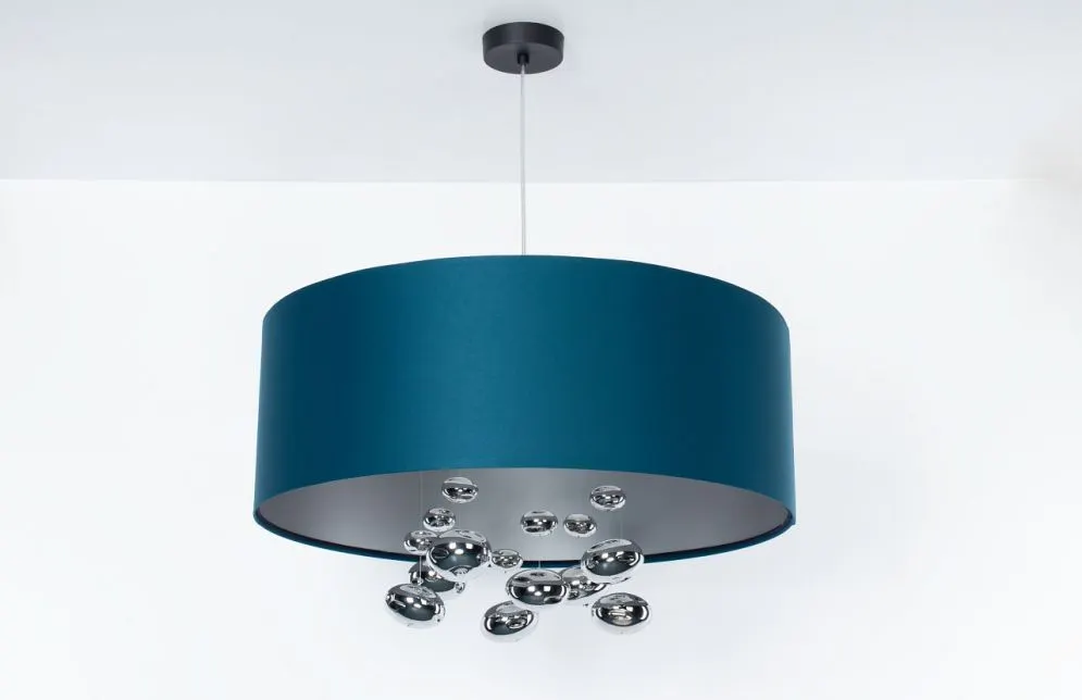 Lampa wisząca BUBBLE LIGHT 60cm granatowa dekoracyjna I sklep meblowy MIRAT.