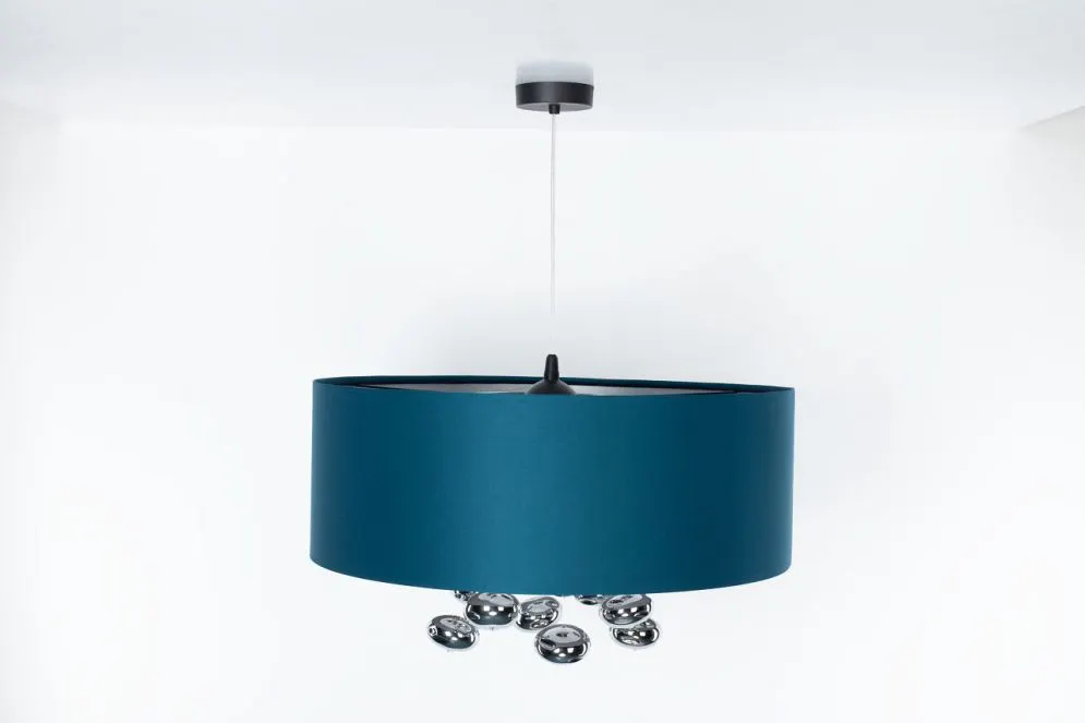 Lampa wisząca BUBBLE LIGHT 50cm granatowa do salonu I sklep meblowy MIRAT.