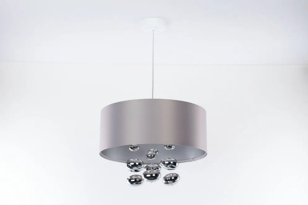 Lampa wisząca BUBBLE LIGHT 60cm szara okrągła I sklep meblowy MIRAT.