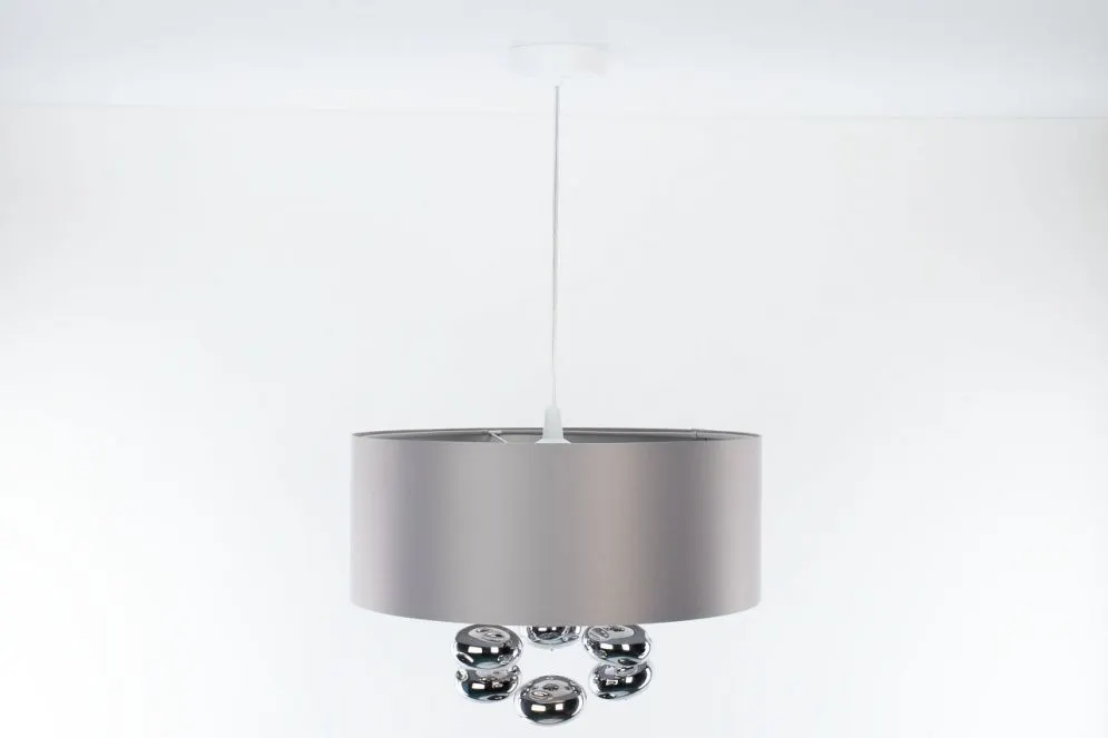 Lampa wisząca BUBBLE LIGHT 50cm szara ręcznie wykonana I sklep meblowy MIRAT.