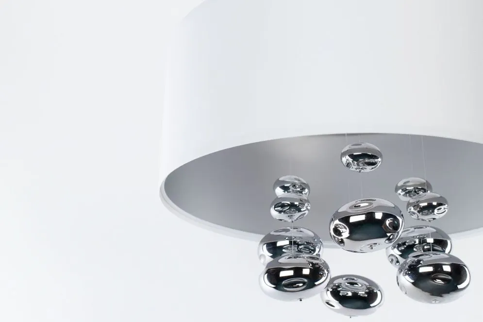 Lampa wisząca BUBBLE LIGHT 40cm biała walcowata I sklep meblowy MIRAT.