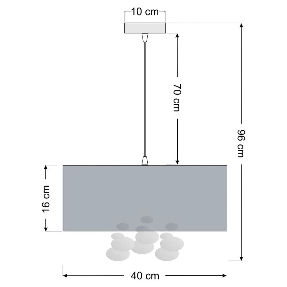 Lampa wisząca BUBBLE LIGHT 40cm biała walcowata I sklep meblowy MIRAT.
