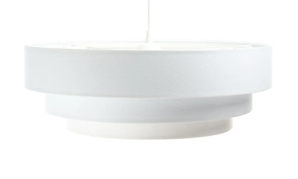 Lampa wisząca TRIO biała welurowa w stylu glamour | MIRAT. w stylu kolekcja