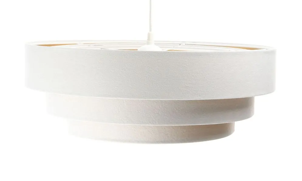 Lampa wisząca TRIO biała/złota welurowa do jadalni | MIRAT. w stylu kolekcja