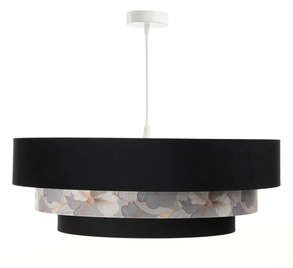 Lampa wisząca TRIO MIX czarna/wielokolorowa nad stół polskiej produkcji | MIRAT. w stylu  kolekcja