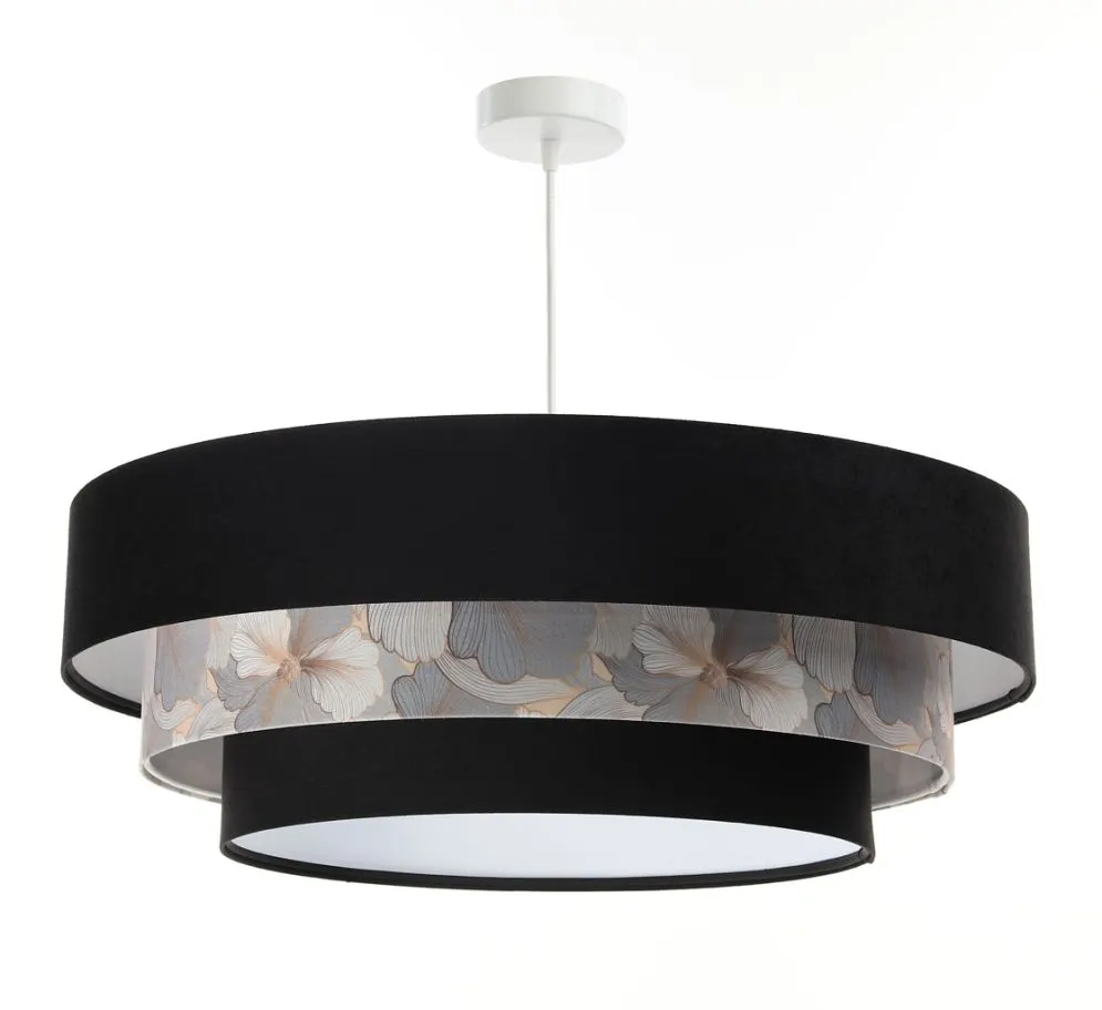 Lampa wisząca TRIO MIX czarna/wielokolorowa nad stół polskiej produkcji | MIRAT. w stylu  kolekcja