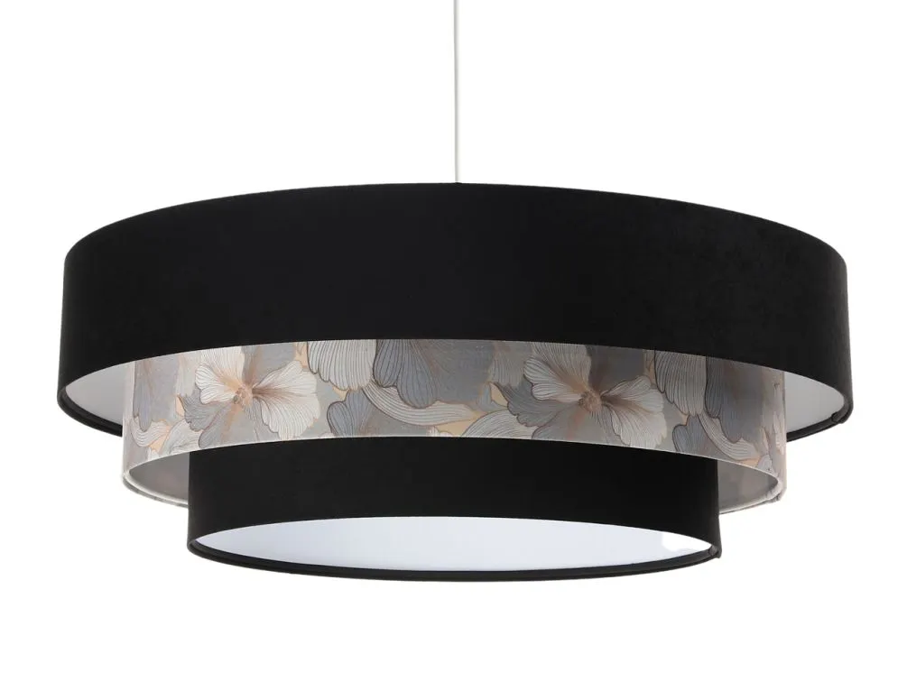 Lampa wisząca TRIO MIX czarna/wielokolorowa nad stół polskiej produkcji | MIRAT. w stylu  kolekcja