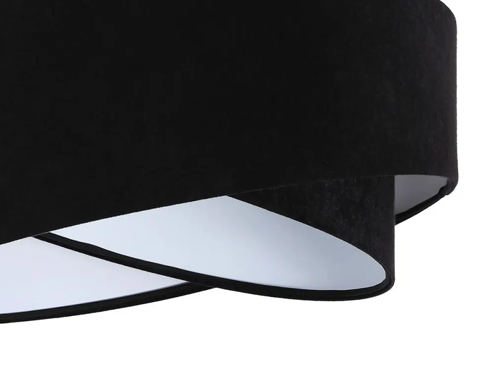 Lampa wisząca GEMSTONE czarna/biała nowoczesna do salonu | MIRAT. w stylu kolekcja